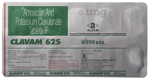 Clavam 625mg Tablet 10'S