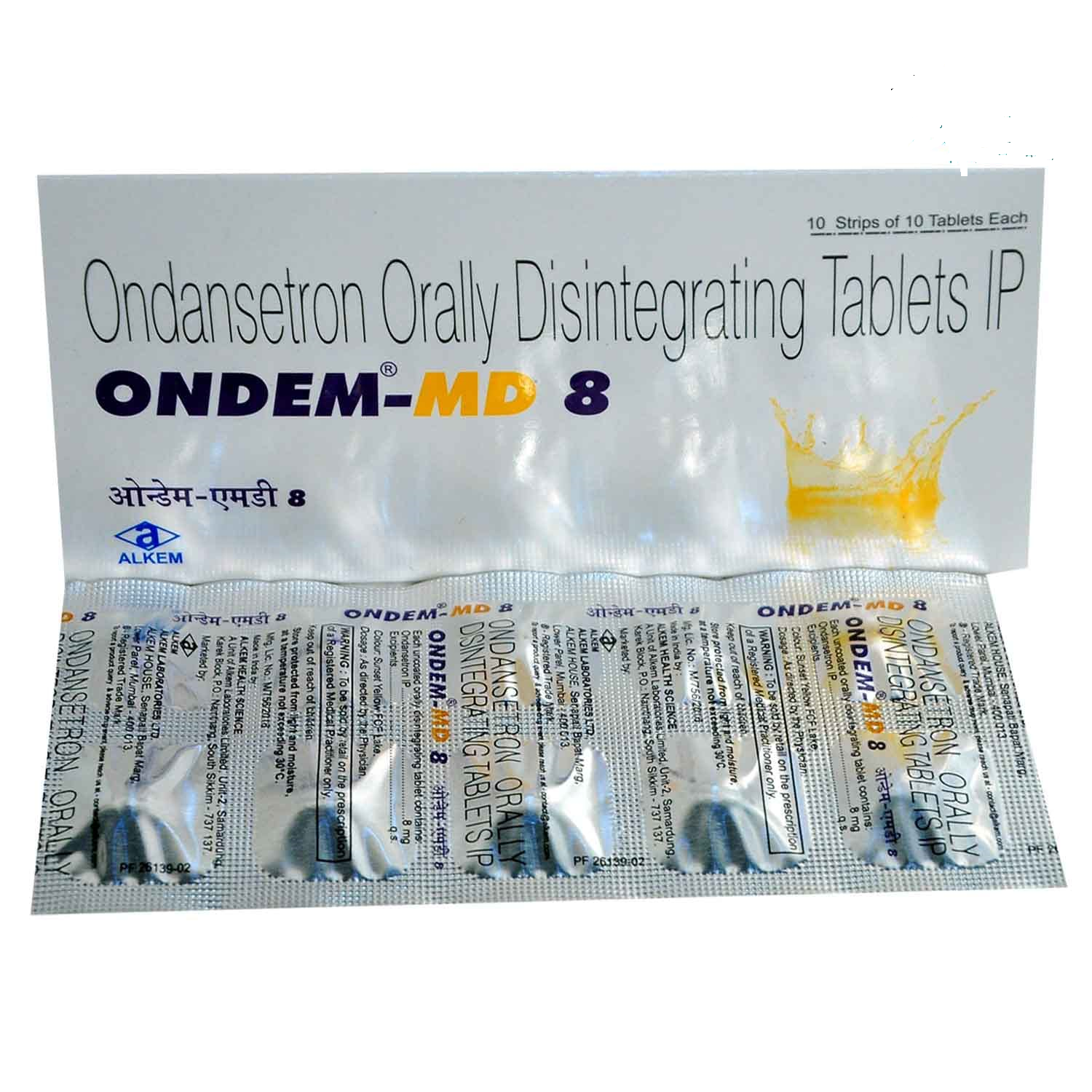 Ondem MD 8mg Tablet 10'S