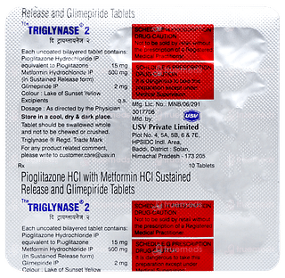Triglynase 2mg Tablet 10's